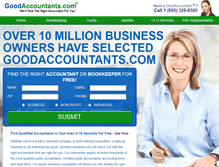 Tablet Screenshot of goodaccountants.com